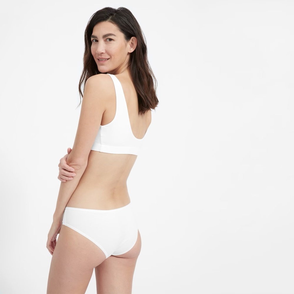 NWOT Everlane The White Cotton Hipster Small - Picture 2 of 5